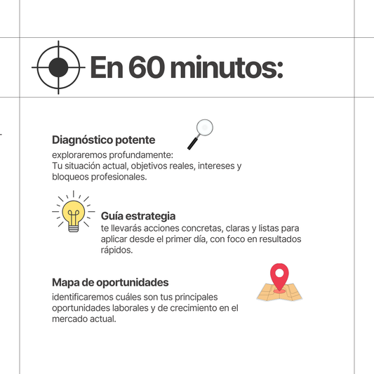 Mentoría 1 to 1 de carrera profesional | Por sesiones de una hora